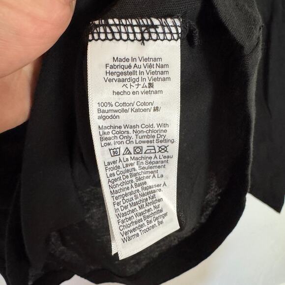 J.Crew Tissue Crepe Turtleneck Shirt WMNS XS Black Long Sleeve Pullover Cotton - Picture 6 of 7